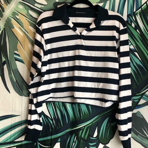 Brandy Melville Tops - Brandy Melville stripe crop